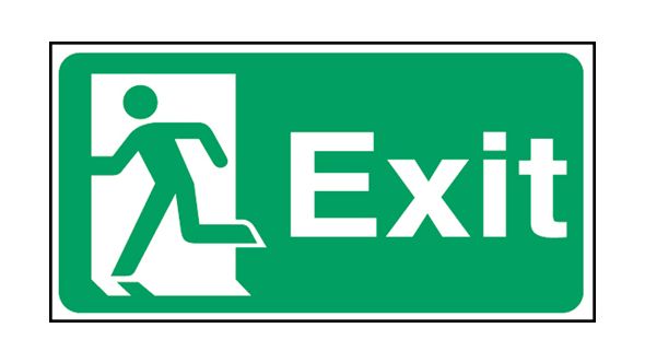 Exit man left.  150x300mm F/P