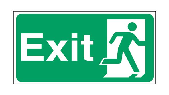 Exit man right. 150x300mm F/P