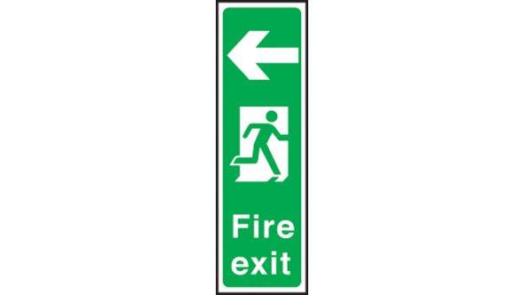 Portrait fire exit right. 450x150mm F/P