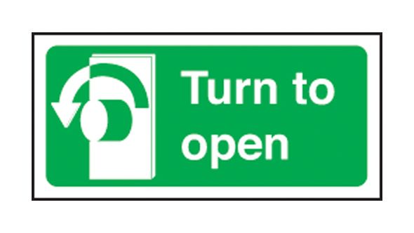 Turn left to open left. 100x200mm P/L