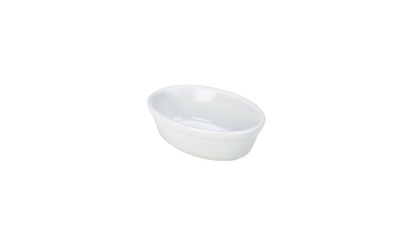 Royal Genware Oval Pie Dish 14cm White