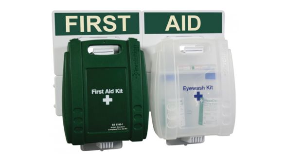 British Standard Compliant Catering First Aid Kit & Eye wash point kits 21 - 50 people