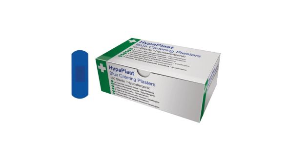 Blue Detectable Plasters 2.5 x 7cm Box 100 - Genware