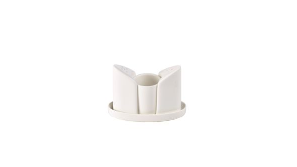  GenWare Porcelain 4 Piece Condiment Set 13 x 9cm (L x H)