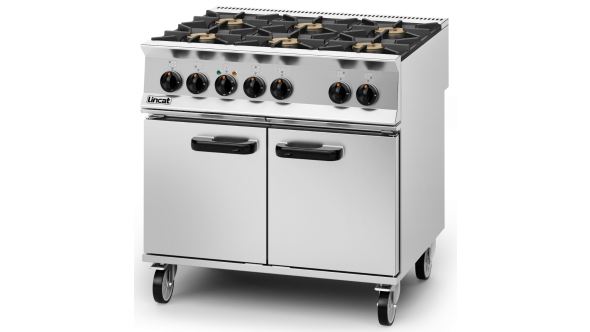 Lincat OD8007/P Opus 800 - Dual Fuel 6 Burner Range  - LPG