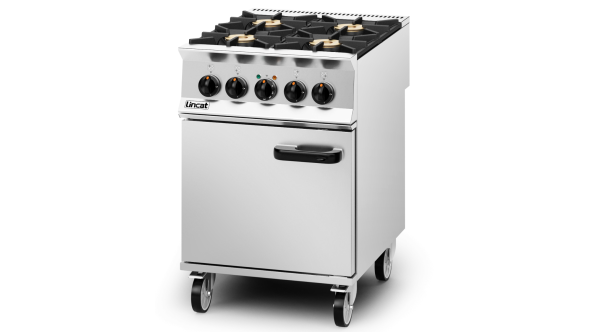 Lincat OD8006/P Opus 800 - Dual Fuel 4 Burner Range - LPG