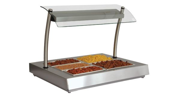 Counterline FHBM2 Heated Display Unit - Bain Marie with Overhead Quartz Halogen Lights