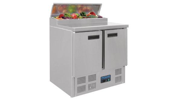 Polar G604 - Refrigerated Pizza and Salad Prep Counter - 254Ltr