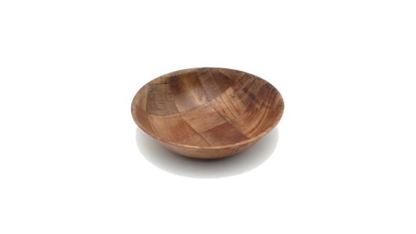 Woven Wood Bowls 8" Dia - Genware