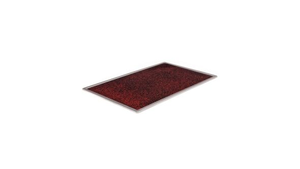 Primeware GHT1 - Glass 1/1 GN Hot Tile Marbled Burgundy