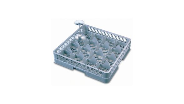 Genware 16 Compartment Glass Rack