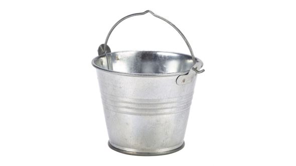 Galvanised Steel Serving Bucket 7cm Ø 4oz - Genware