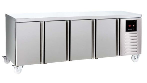  Sterling Pro Green SPI-225-40 4 Door Refrigerated Counter 615 Litres