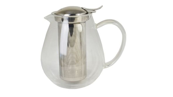 Sunnex GTP800 Glass Teapot with SS Strainer 0.8Ltr 27oz