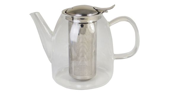 Sunnex GTP800S Glass Teapot with SS Strainer 0.8Ltr 27oz