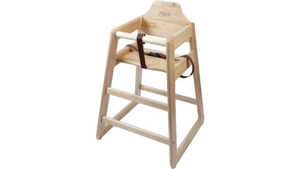 Wooden High Chair - Light Wood - Genware