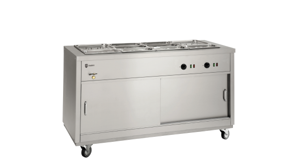 Parry HOT15BM - Electric Hotcupboard with 4 x 1/1 gn Bain Marie Top