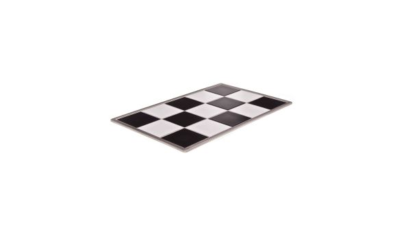 Primeware HT1BK/WH - Ceramic 1/1 GN Hot Tile - Bain Marie Insert - Black & White