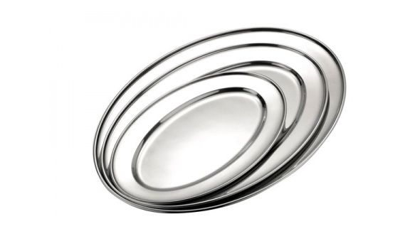 Sunnex Stainless Steel Meat Flat  23 x 16.5cm - 11065