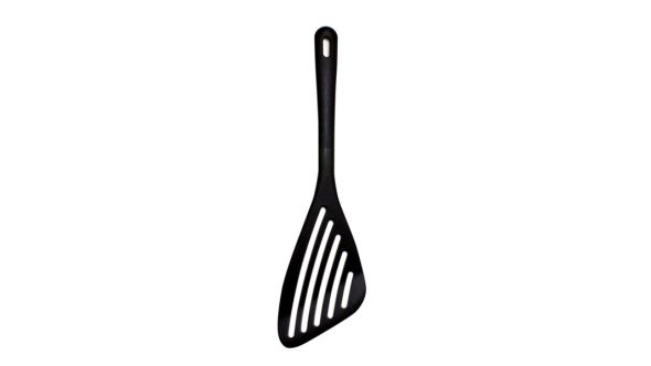 Black Nylon Slotted Spatula