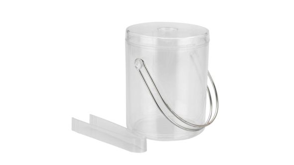 Ice Bucket & Tongs 1.75 Ltr Clear Polycarbonate 