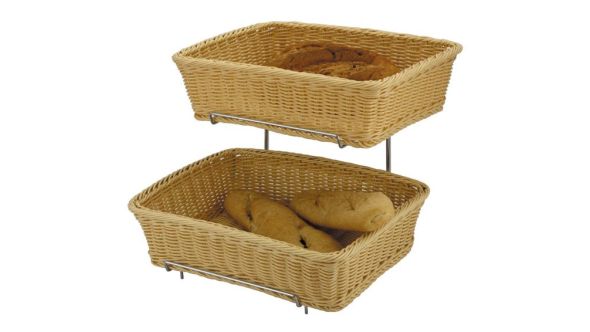 Rattan Basket Heavy Duty 2pc 36x27x9cm