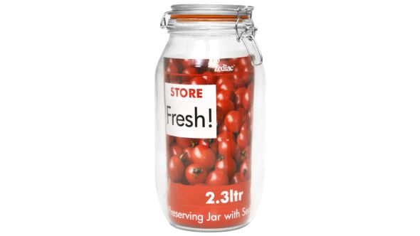 Cliptop Glass Preserving Jar 25.5cm/10"