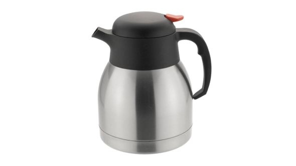 Vacuum Jug 1 Litre - Push Button Stainless Steel