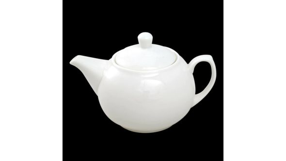 4 to 6 Cup White Teapot Porcelain 1 Ltr / 35oz - Orion C88136 