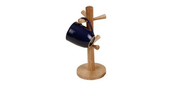 Wooden 6 Mug Holder