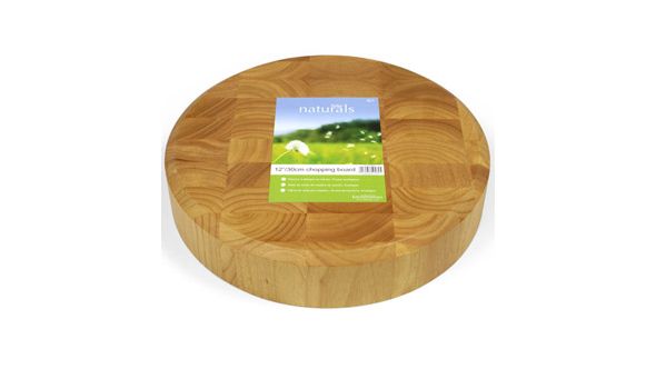 Wooden Round End Grain Board 30cm