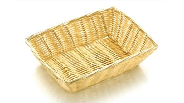 Rattan Basket Rect 23 x 16.5cm / 9 x 6.5"