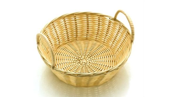 Rattan Basket With Handles 20cm / 8"