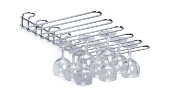 Chrome Glass Rack