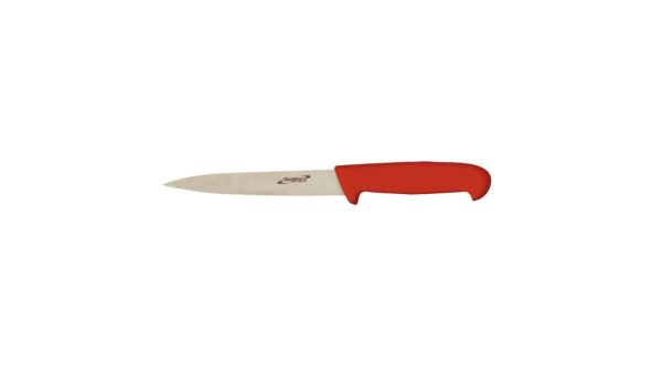 Genware 6" Flexible Filleting Knife Red