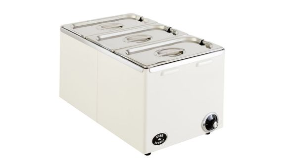 King Edward CBM2 Full Size Bain Marie - Cream