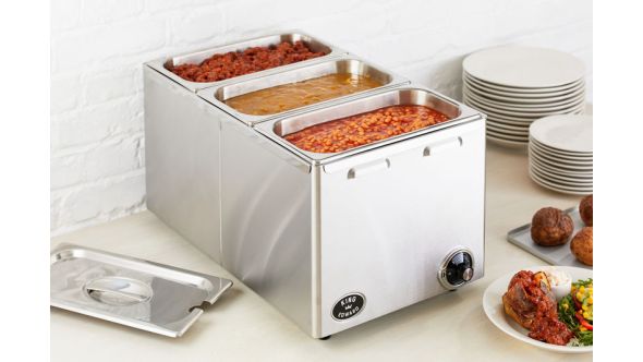 King Edward CBM2 Full Size Bain Marie - Stainless Steel