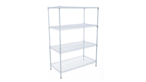 Livewire Chrome Shelving Racking - 600mm Deep, 1800mm High