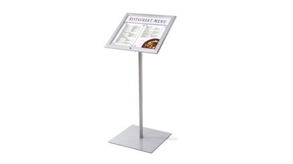 A4 Portrait Illuminated Premium Lockable Menu Stand