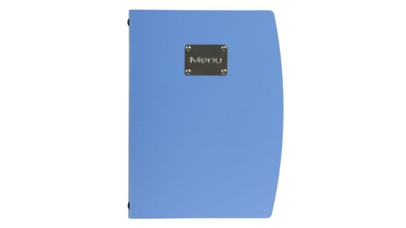 Rio A4 Menu Holder Blue 4 Pages