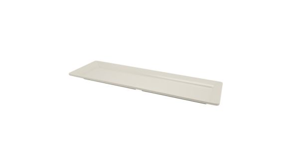 White Melamine Platter GN 2/4 Size 53X17.5cm - Genware