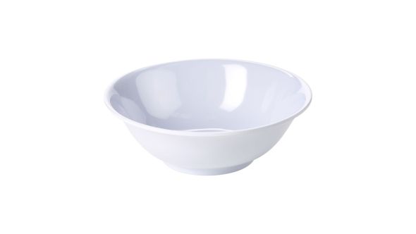 Genware 6" Melamine Oatmeal Bowl White - pack of 12