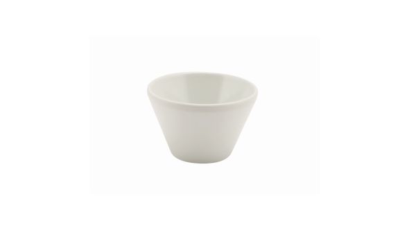 White Melamine Conical Buffet Bowl 8.5cm - Genware