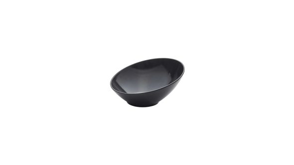 Black Melamine Slanted Buffet Bowl 21 x 20 x 10cm - Genware