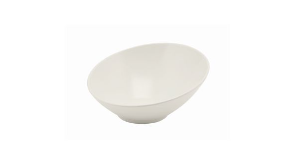 White Melamine Slanted Buffet Bowl 30X29X13cm - Genware