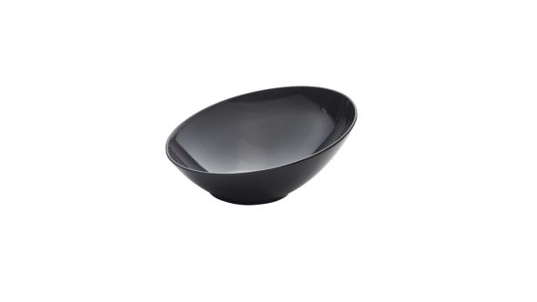 Black Melamine Slanted Buffet Bowl 30 x 29 x 13cm - Genware