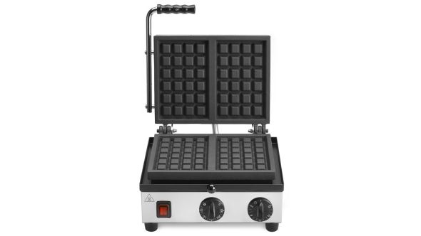 Hallco MEMT20000 Commercial Waffle Maker - 40 Waffles/Hour