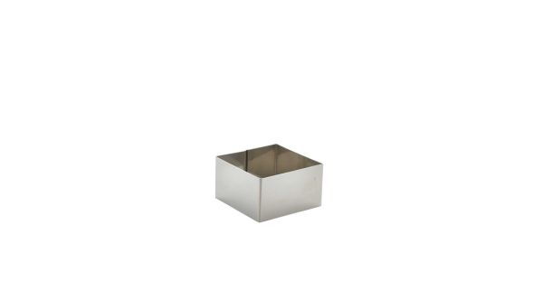 Stainless Steel Square Mousse Ring 6x3.5cm - Genware