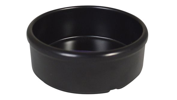 Melamine Tapas Dish 8cm Black MTAP-3K - Pack of 6