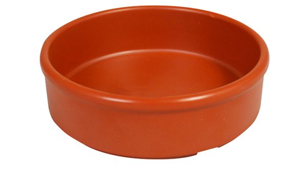 Melamine Tapas Dish 9.5cm Terracotta Orange MTAP-4T - Pack of 6